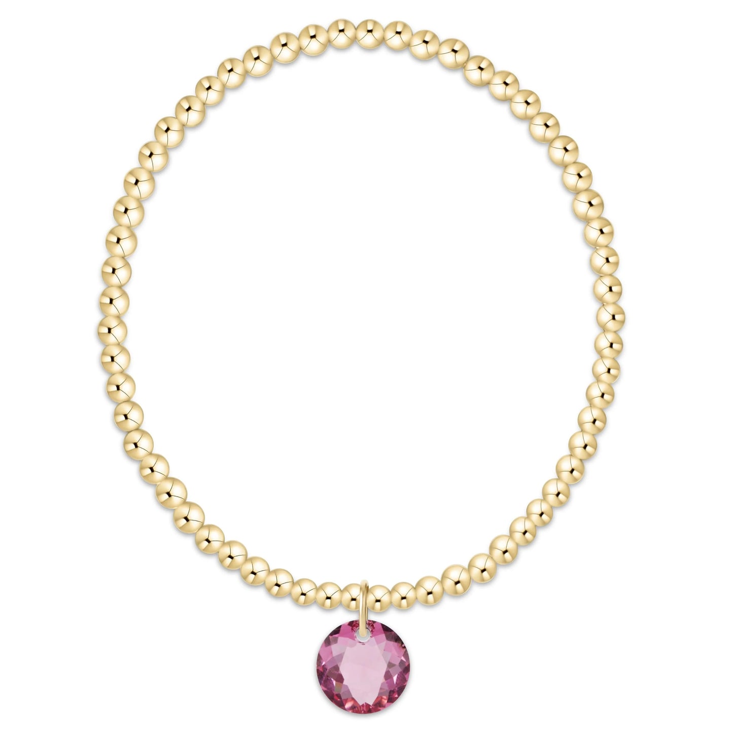enewton Classic Gold 3mm Reflection Birthstone Bracelet