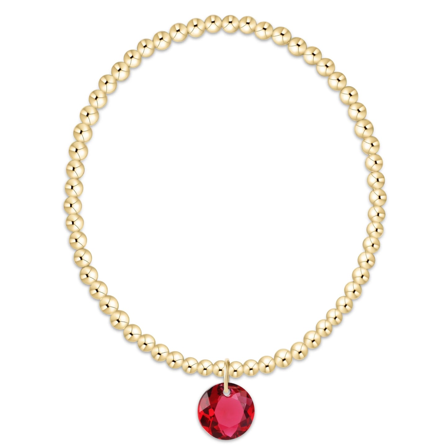 enewton Classic Gold 3mm Reflection Birthstone Bracelet