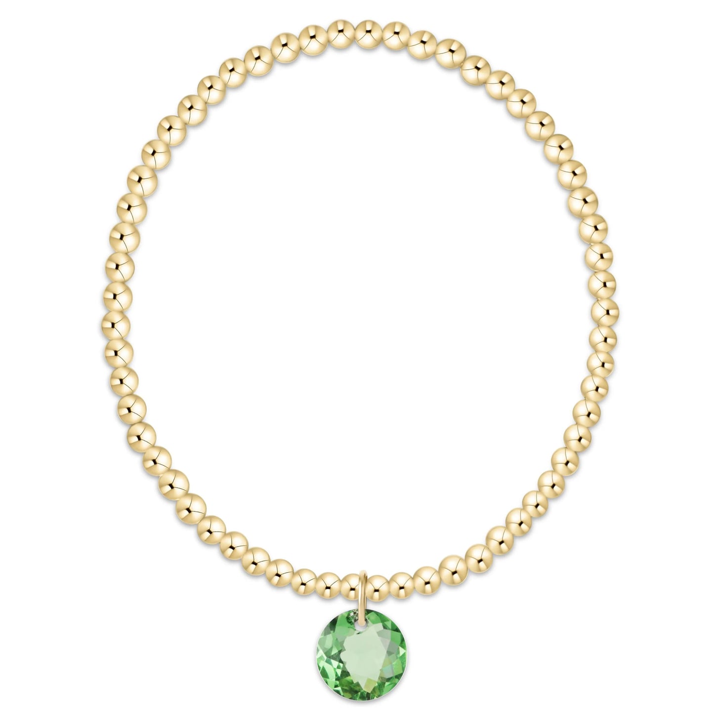 enewton Classic Gold 3mm Reflection Birthstone Bracelet