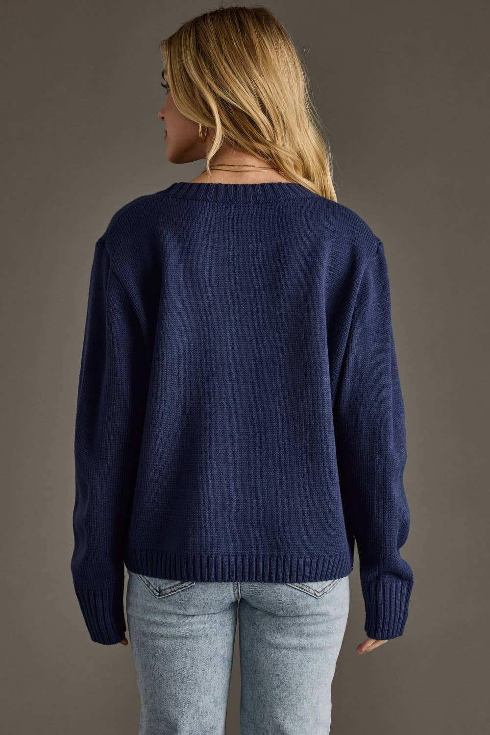 Navy Game Day Sweater