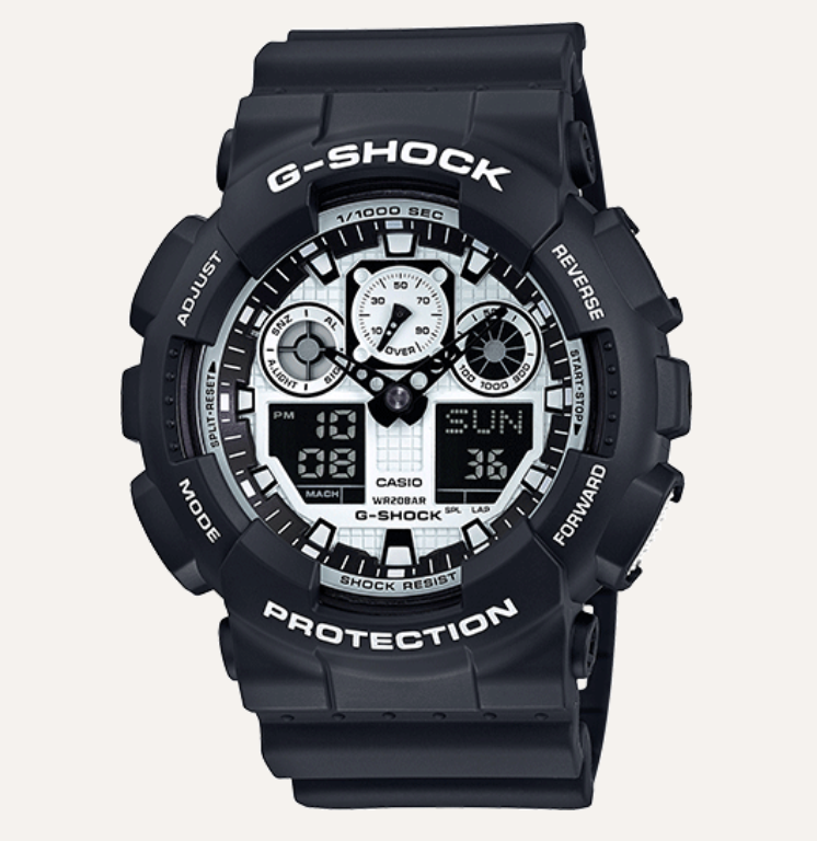 G-SHOCK GA-100BW-1A