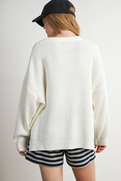 Buttermelon Round-Neck Classic Long Sleeve Top