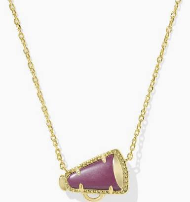 Kendra Scott Cheer Megaphone Necklace - Gold