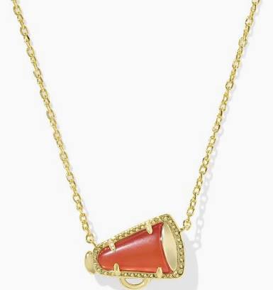 Kendra Scott Cheer Megaphone Necklace - Gold
