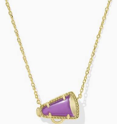 Kendra Scott Cheer Megaphone Necklace - Gold