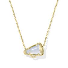 Kendra Scott Cheer Megaphone Necklace - Gold