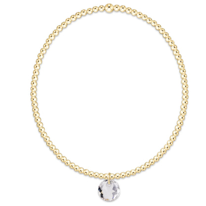 enewton Classic Gold 2mm Reflection Birthstone Bracelet
