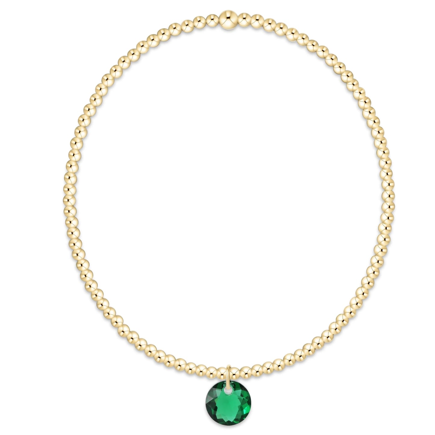 enewton Classic Gold 2mm Reflection Birthstone Bracelet