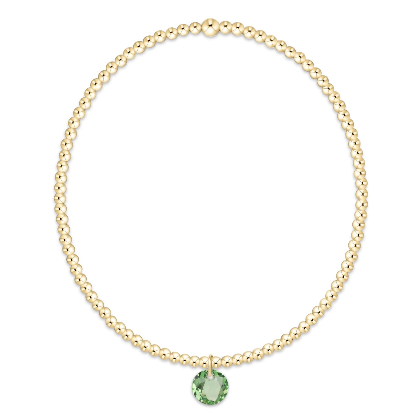 enewton Classic Gold 2mm Reflection Birthstone Bracelet