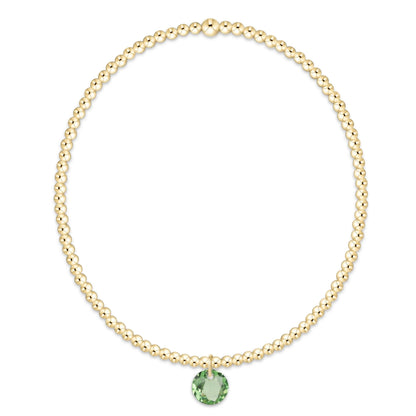 enewton Classic Gold 2mm Reflection Birthstone Bracelet