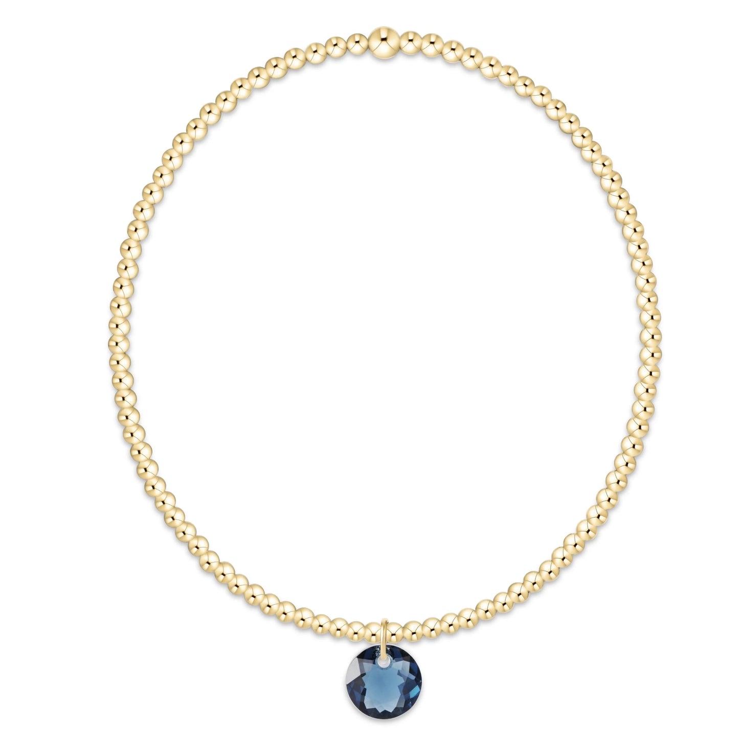 enewton Classic Gold 2mm Reflection Birthstone Bracelet