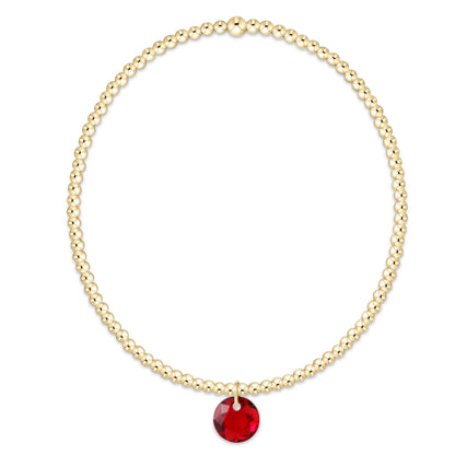 enewton Classic Gold 2mm Reflection Birthstone Bracelet