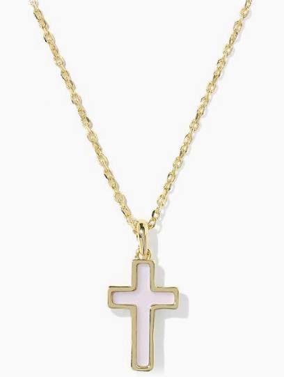 Kendra Scott Cross Pendant Ivory Mother-of-Pearl Necklace