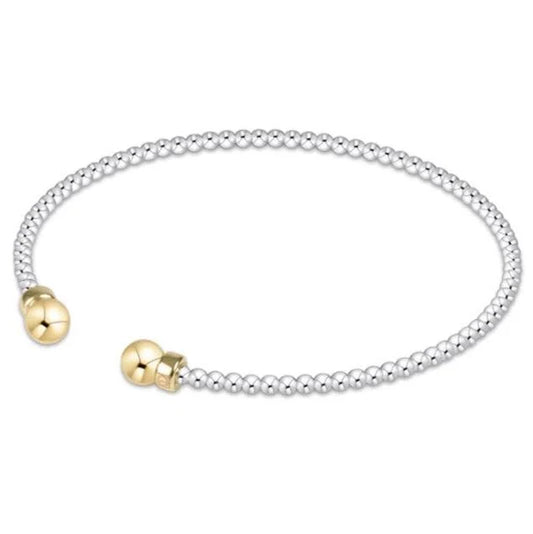 Enewton Classic Sterling Mixed Metal Bead Cuff- Gold