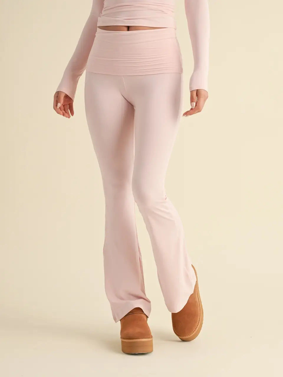 Kimberly C Soft Foldover Flare Pants