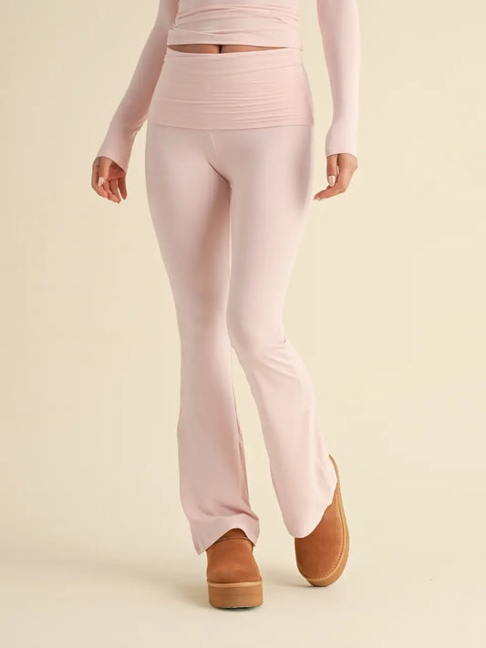 Kimberly C Soft Foldover Flare Pants