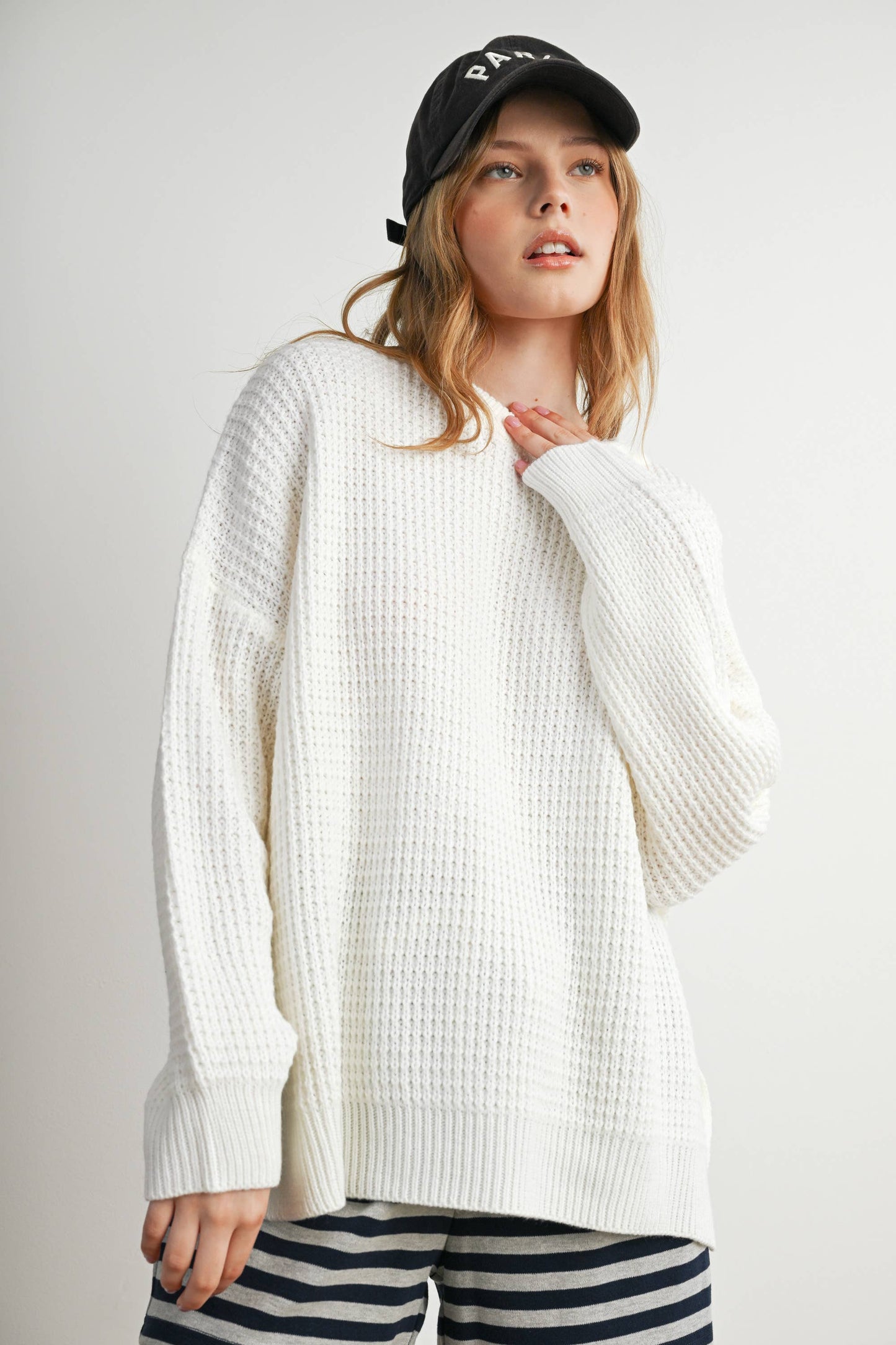 Buttermelon Round-Neck Classic Long Sleeve Top