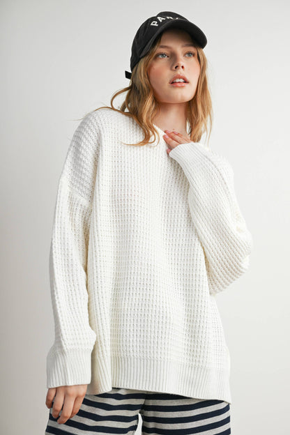 Buttermelon Round-Neck Classic Long Sleeve Top