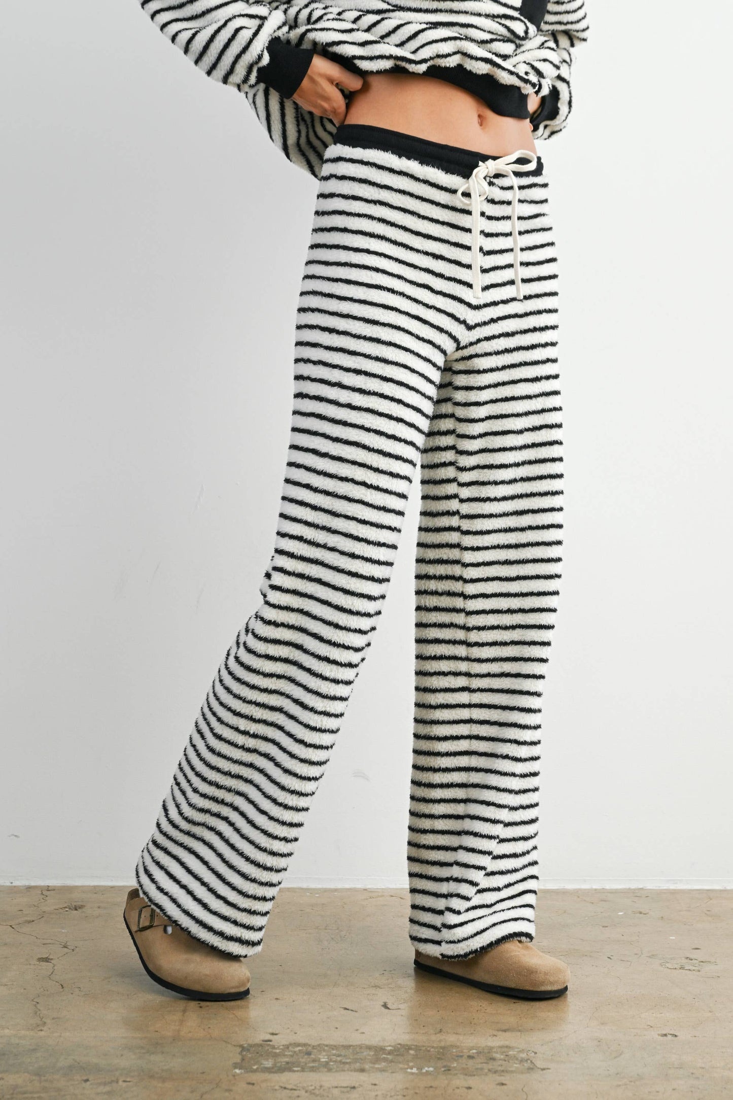 Buttermelon Drawstring Bobbi Stripe Pants