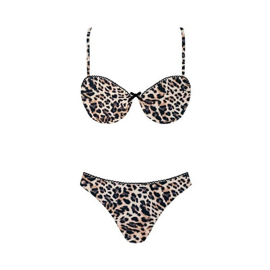 Underwire Bow Details Bikini Set