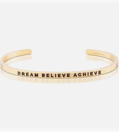 MantraBand Dream Believe Achieve Cuff