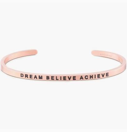 MantraBand Dream Believe Achieve Cuff