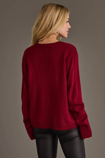 Maroon & Gold Game Day Sweater