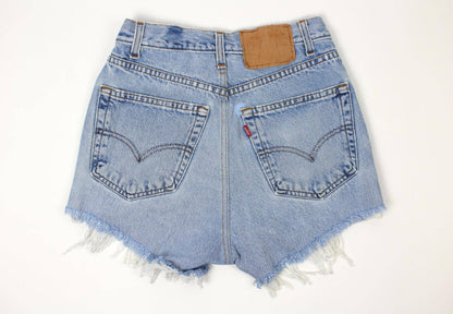 High-Rise Levis Upcycled Denim Cutoff Shorts - Original