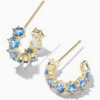 Kendra Scott Cailin Crystal Huggie Birthstone Earrings