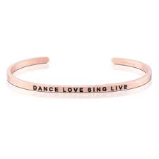 MantraBand Dance Love Sing Live Cuff