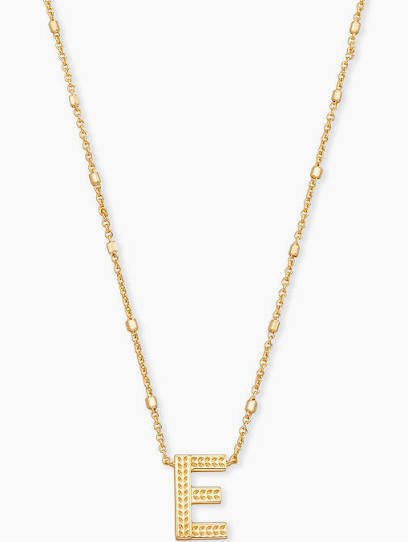 Kendra Scott Letter Pendant Necklace - Gold