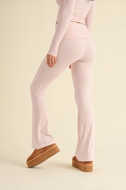 Kimberly C Soft Foldover Flare Pants