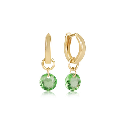 enewton Classic Gold Reflection Huggie 0.5" Hoop Birthstone Earrings