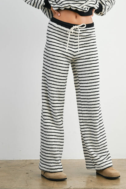 Buttermelon Drawstring Bobbi Stripe Pants