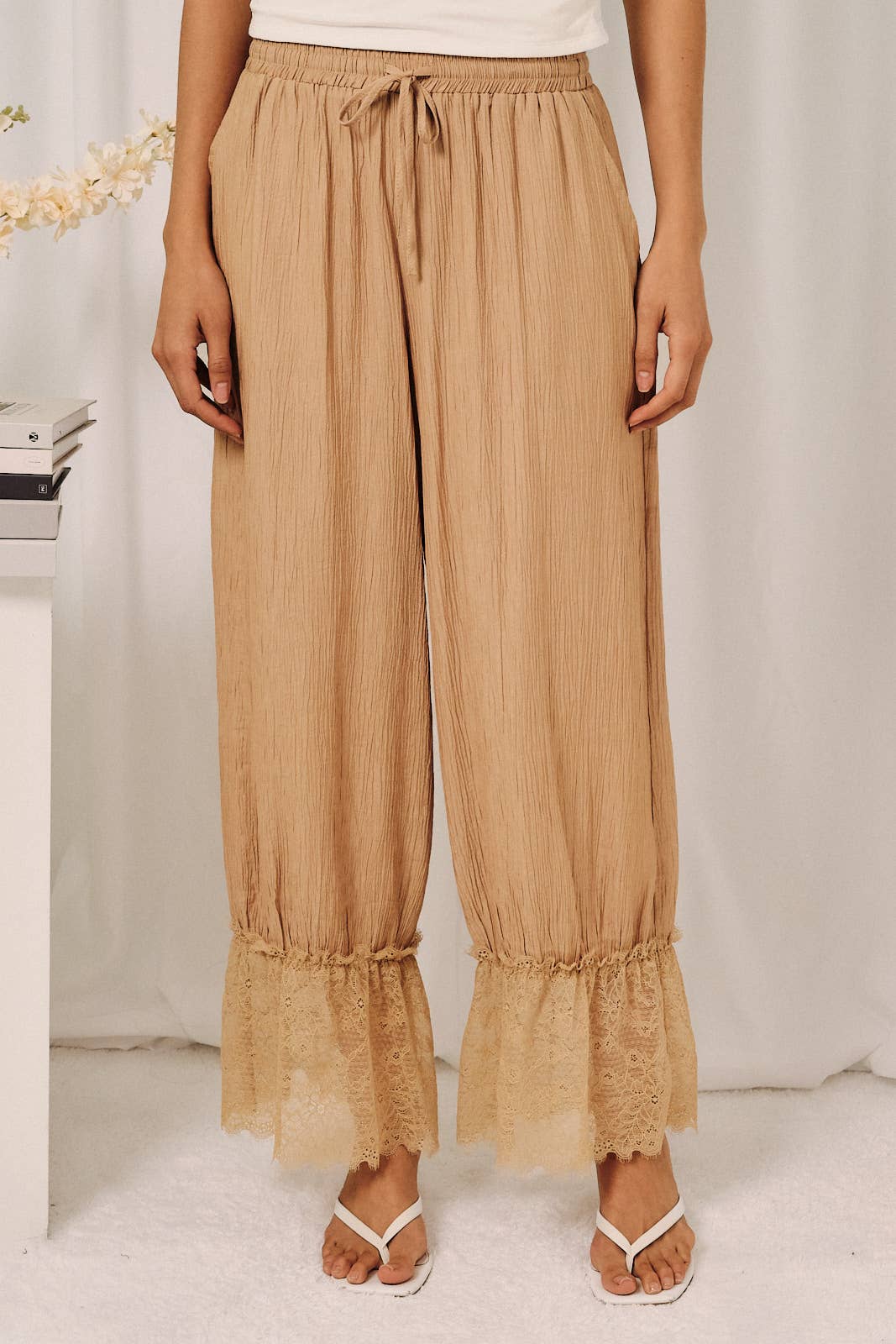 Sunday Edition - Bloom Pants With Lace Trim