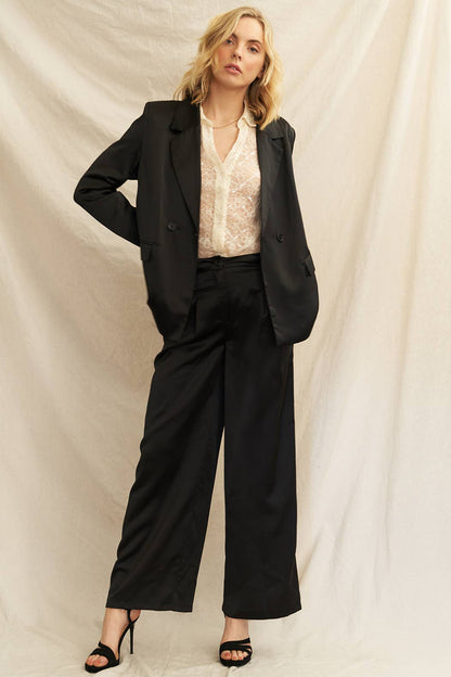 Satin Wide Leg Pants
