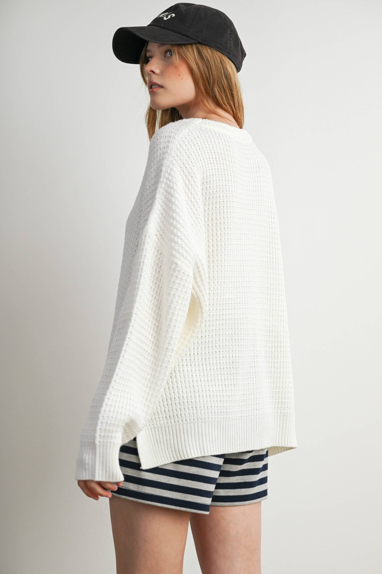 Buttermelon Round-Neck Classic Long Sleeve Top