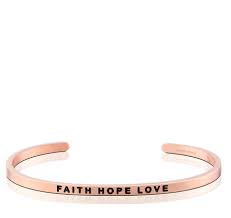 MantraBand Faith Hope Love Cuff