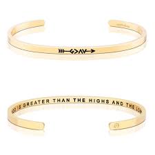 MantraBand God is Greater Than the Highs and Lows Cuff