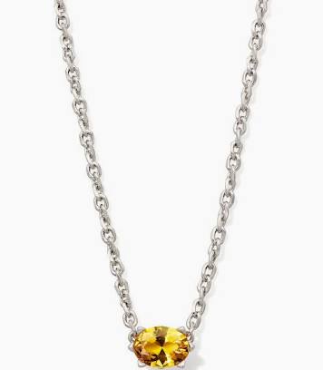 Kendra Scott Cailin Crystal Pendant Necklace - Silver