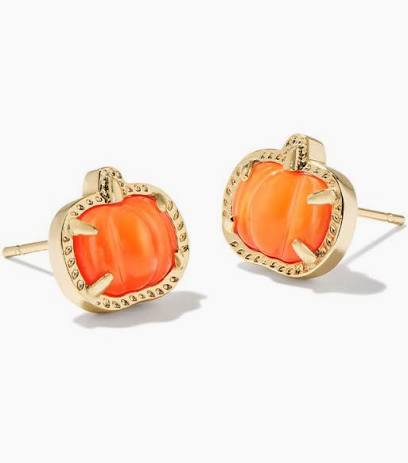 Kendra Scott Pumpkin Stud Earrings