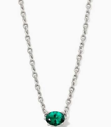 Kendra Scott Cailin Crystal Pendant Necklace - Silver