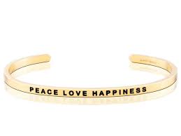 MantraBand Peace Love Happiness Cuff