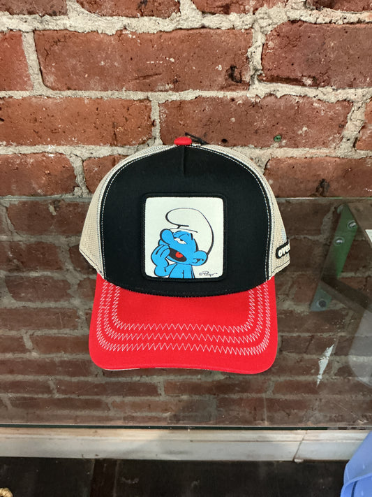 OVERLORD X Smurfs: Lazy Smurf Trucker Cap
