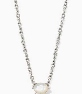 Kendra Scott Cailin Crystal Pendant Necklace - Silver