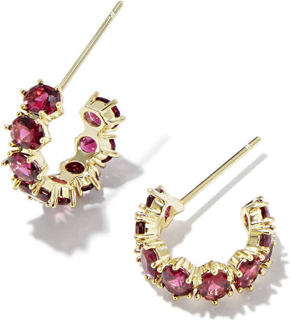 Kendra Scott Cailin Crystal Huggie Birthstone Earrings