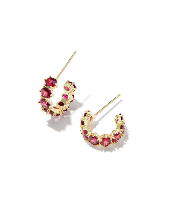 Kendra Scott Cailin Birthstone Huggies July
