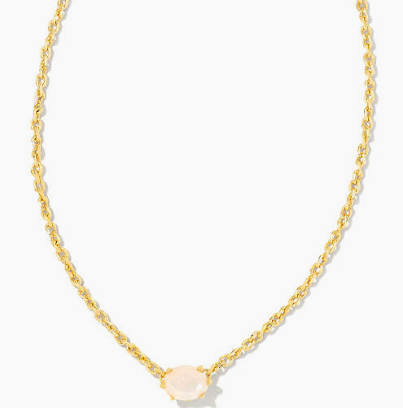 Kendra Scott Cailin Crystal Pendant Necklace - Gold