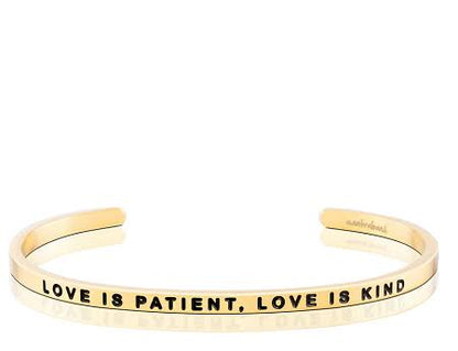 MantraBand Love Is Patient, Love is Kind Cuff