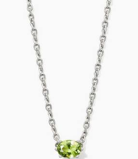 Kendra Scott Cailin Crystal Pendant Necklace - Silver